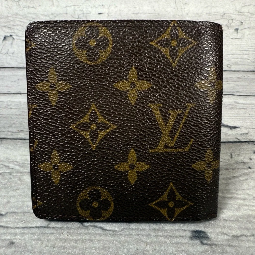 Louis Vuitton Men’s fold Wallet Brown Monogram Canvas Leather - Picture 2 of 14